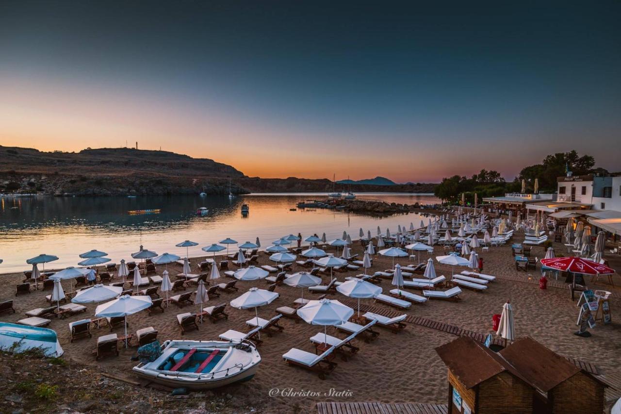 Lindos Shore Summer House With Jacuzzi And Sea View !!! Eksteriør bilde