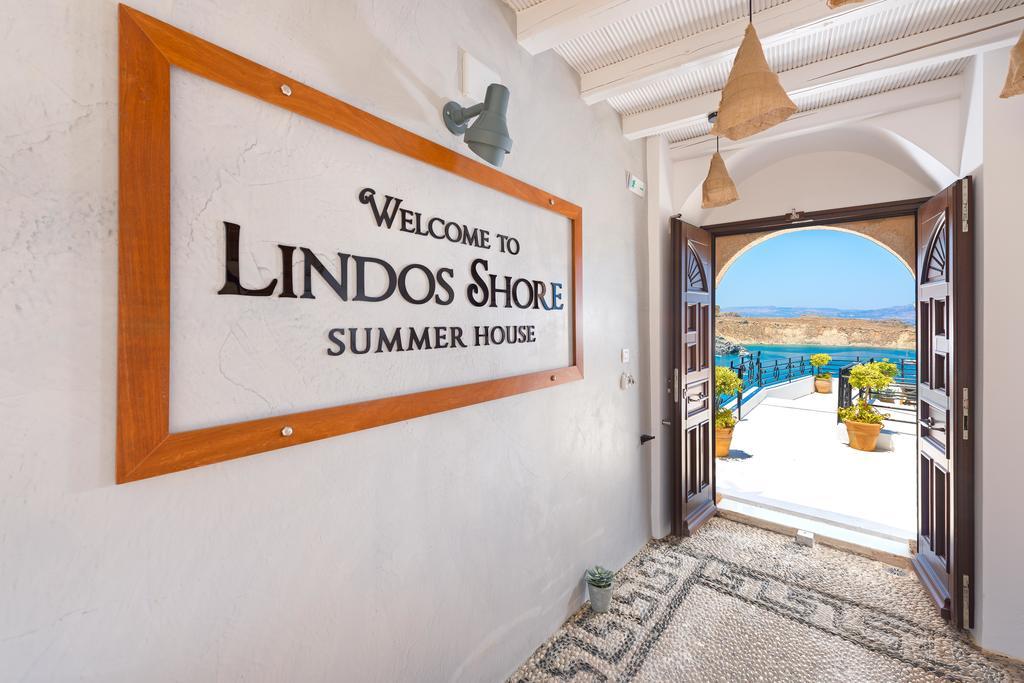 Lindos Shore Summer House With Jacuzzi And Sea View !!! Eksteriør bilde