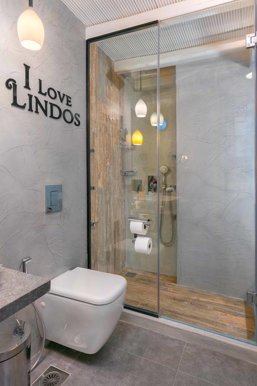 Lindos Shore Summer House With Jacuzzi And Sea View !!! Eksteriør bilde