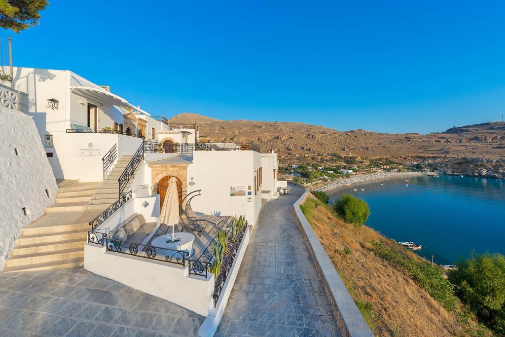 Lindos Shore Summer House With Jacuzzi And Sea View !!! Eksteriør bilde