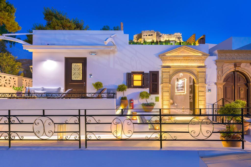 Lindos Shore Summer House With Jacuzzi And Sea View !!! Eksteriør bilde