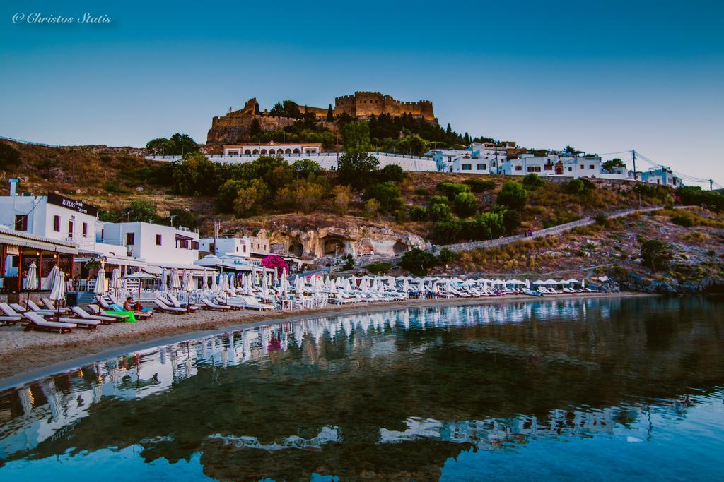 Lindos Shore Summer House With Jacuzzi And Sea View !!! Eksteriør bilde